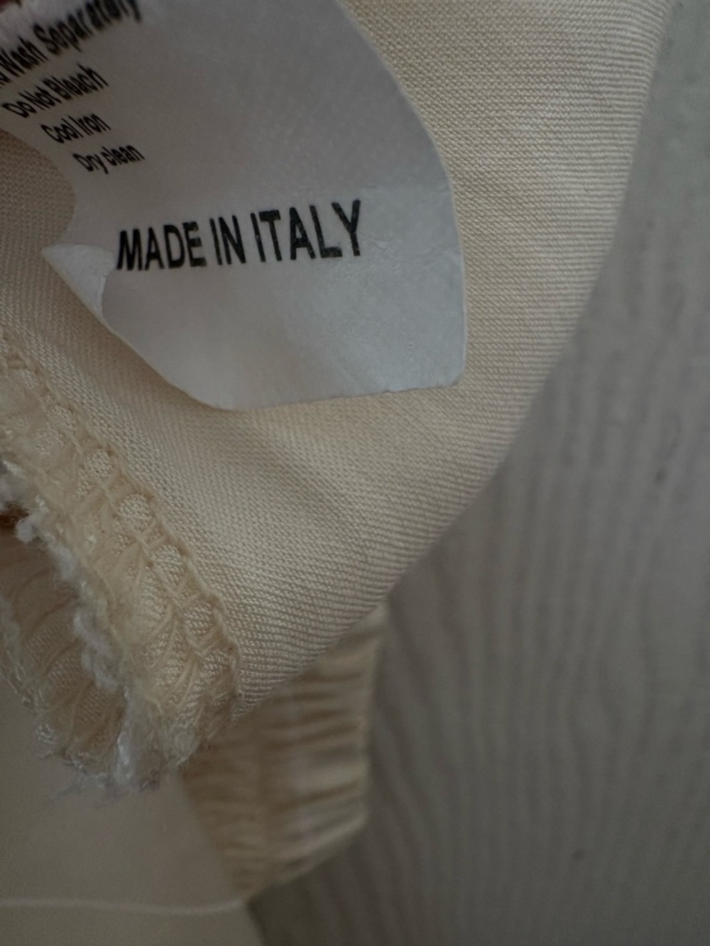 Jaki London Claudia Cream pin stripe Wide-Leg viscose Italy - Picture 8 of 10